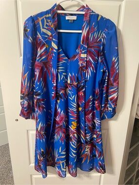 Calvin Klein Long Sleeve Dress with neck tie